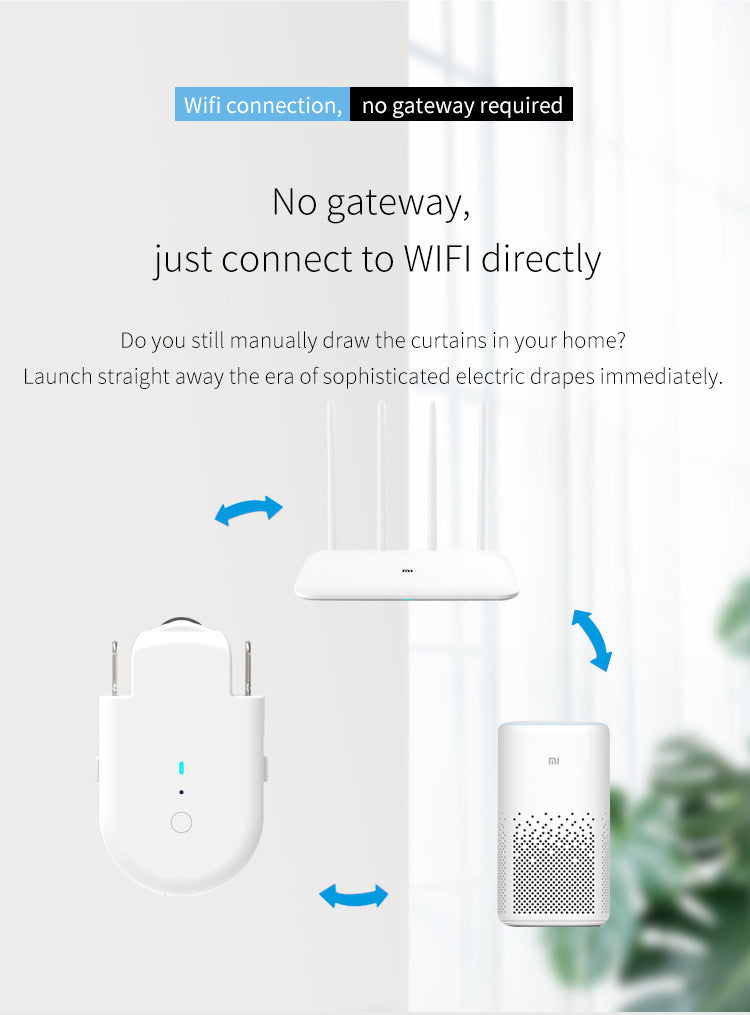 NEBULA STORE™  -Switch Curtain bot remote robot Direct wifi connection Siri