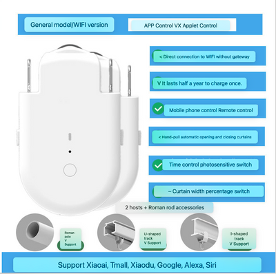 NEBULA STORE™  -Switch Curtain bot remote robot Direct wifi connection Siri